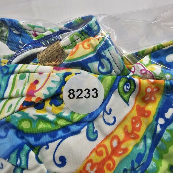 Ralph Lauren  One-Piece Swimsuit Womens Size 6 Carnival Paisley Underwire Beachy - Picture 13 of 14